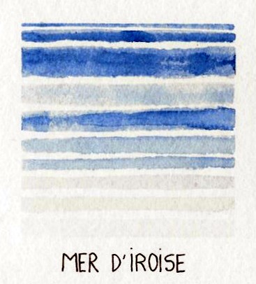 aquarelle abstraite, bretagne